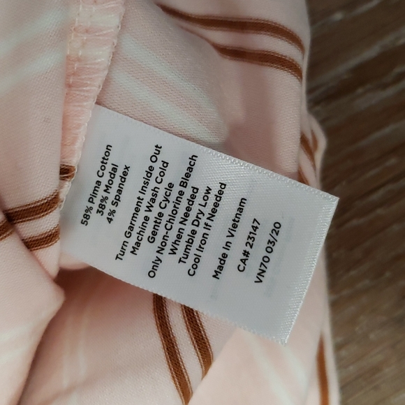 (XL) Talbots Striped Casual Tank Top Lightweight Vacation Relaxed Fit Comfy - Picture 6 of 7